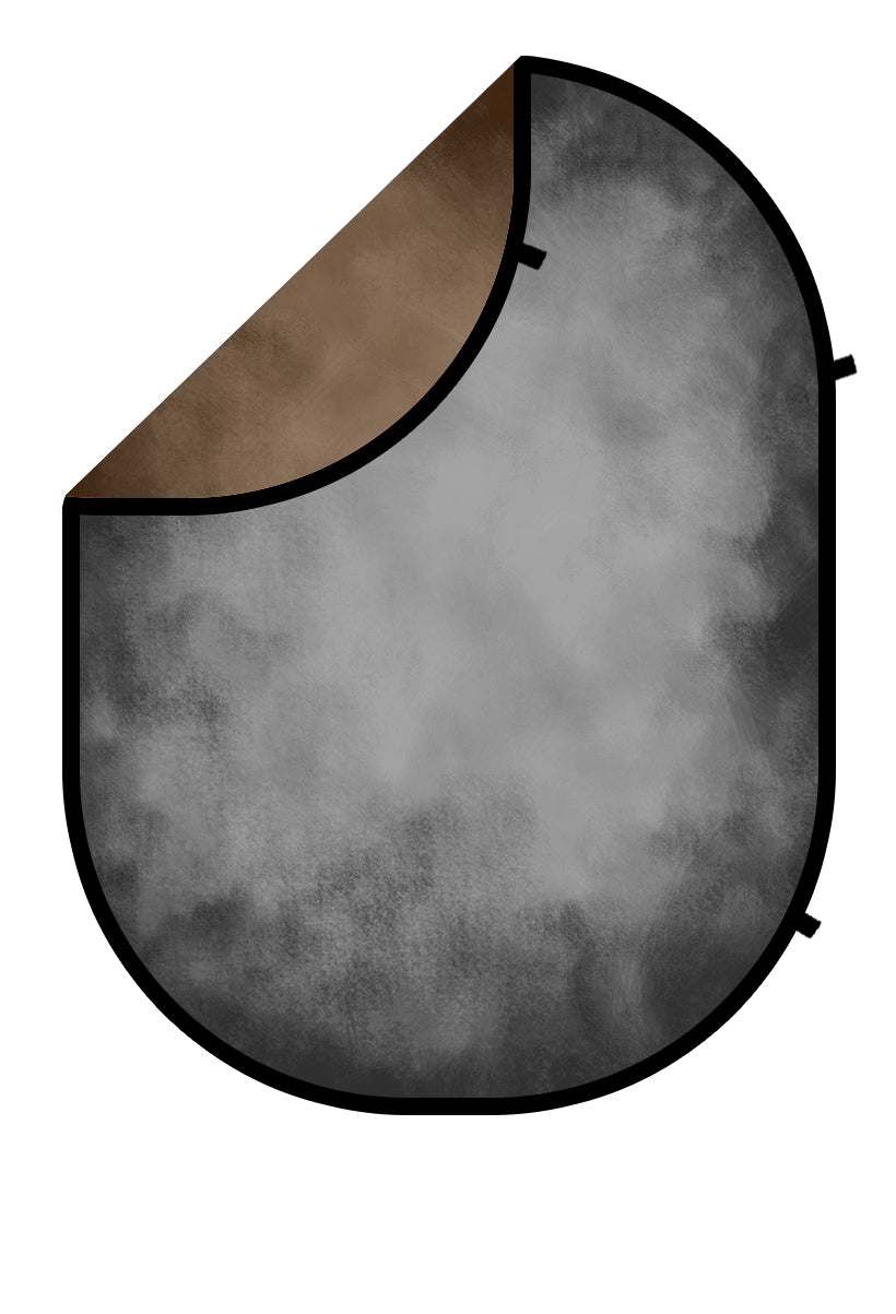 Kate Abstract Gray/Brown Collapsible Backdrop Photography 5X6.5ft(1.5x2m) - Kate Backdrop AU