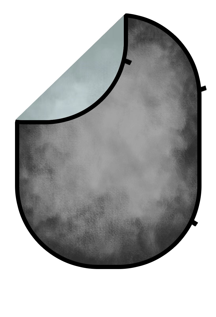 Kate Abstract Green/Gray Collapsible Backdrop Photography 5X6.5ft(1.5x2m) - Kate Backdrop AU