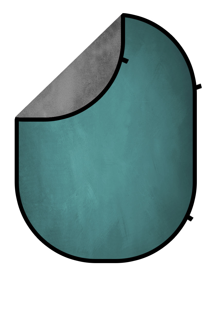 Kate Abstract Green/Cool Gray Collapsible Backdrop Photography 5X6.5ft(1.5x2m) - Kate Backdrop AU