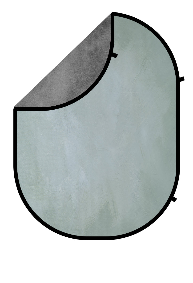 Kate Abstract Light Green/Cool Gray Collapsible Backdrop Photography 5X6.5ft(1.5x2m) - Kate Backdrop AU