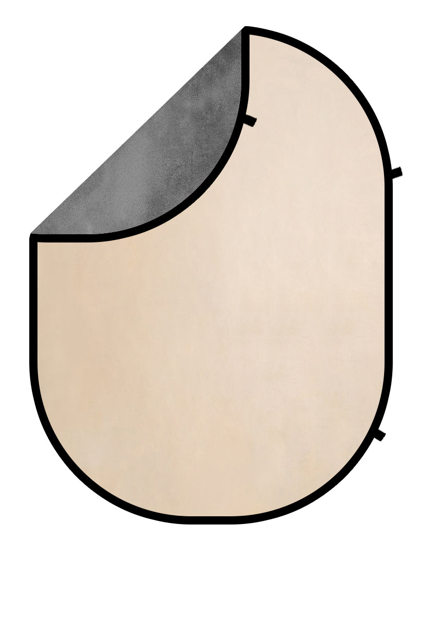 Kate Abstract Beige/Cool Gray Collapsible Backdrop Photography 5X6.5ft(1.5x2m) - Kate Backdrop AU