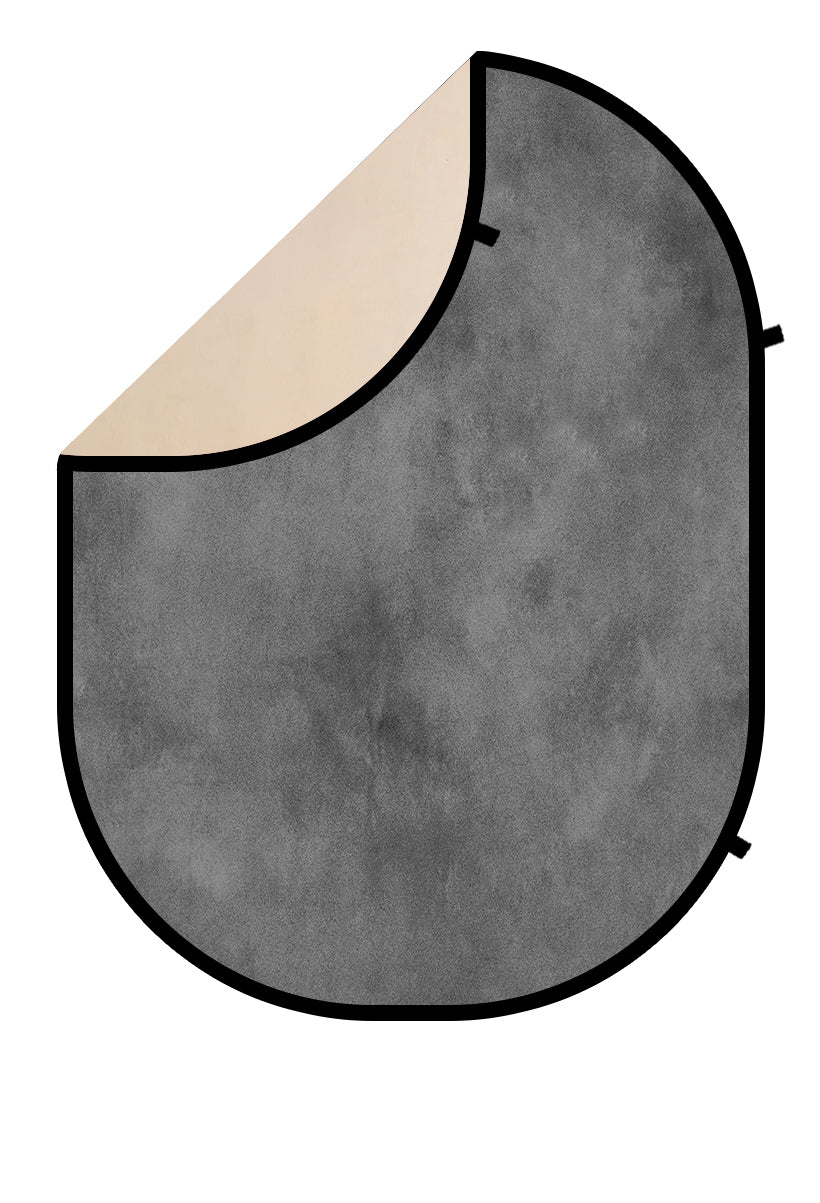 Kate Abstract Beige/Cool Gray Collapsible Backdrop Photography 5X6.5ft(1.5x2m) - Kate Backdrop AU