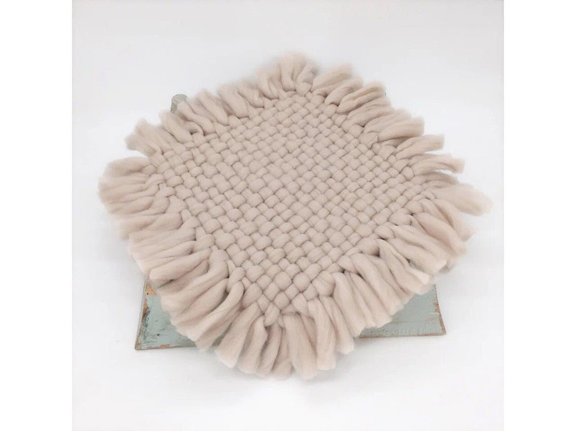 Kate Braided tassel Newborn Blanket Photo Studio Props Faux Fur Blanket - Kate Backdrop AU