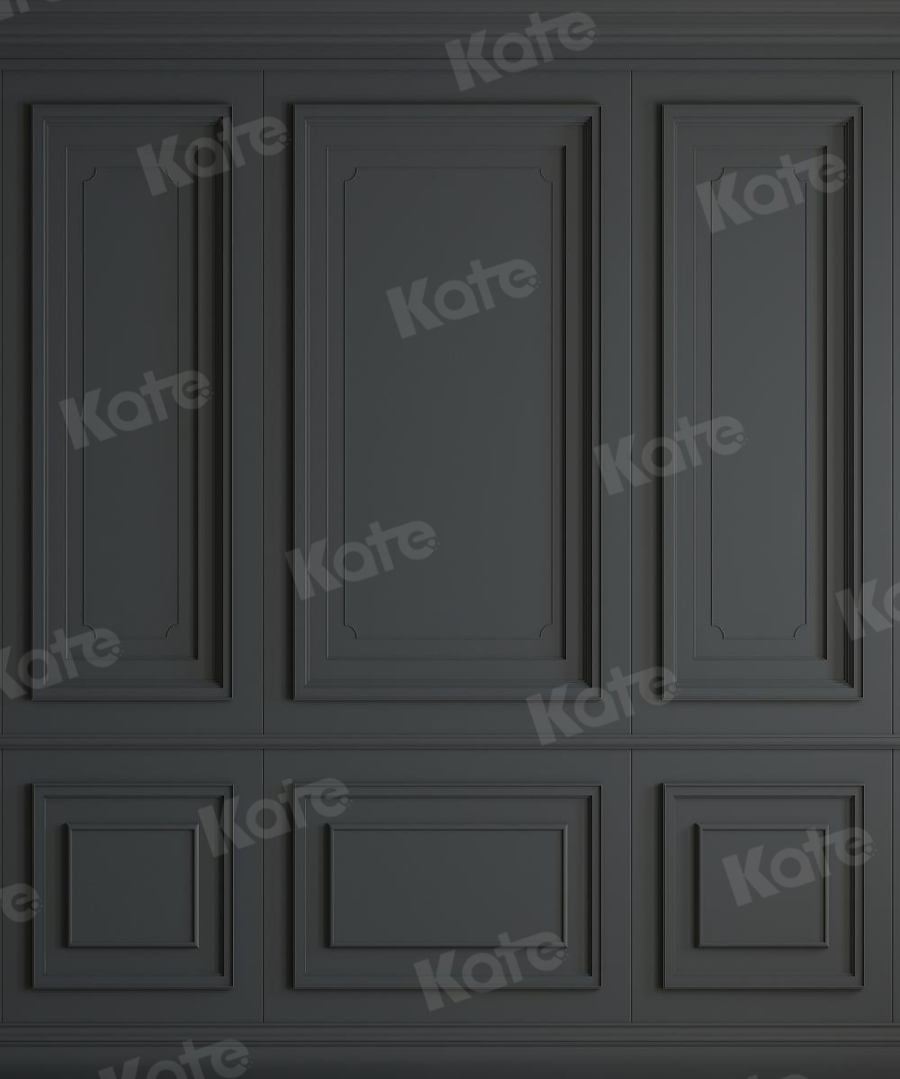 Kate Gray Black Vintage Wall Fleece Backdrop for Photography - Kate Backdrop AU