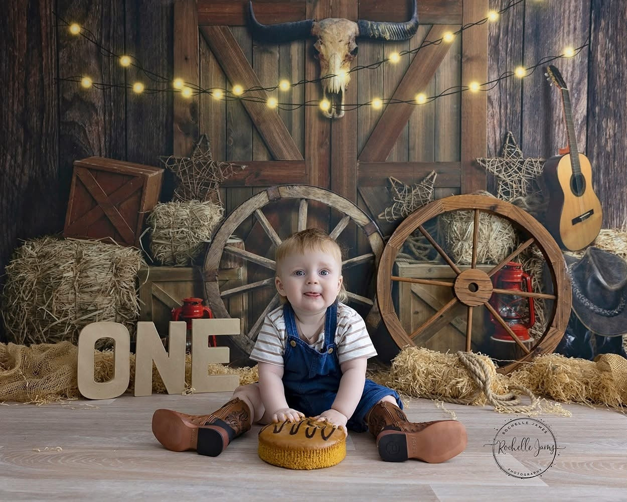 Kate Cow Boy Farm Backdrop Designed by Emetselch - Kate Backdrop AU