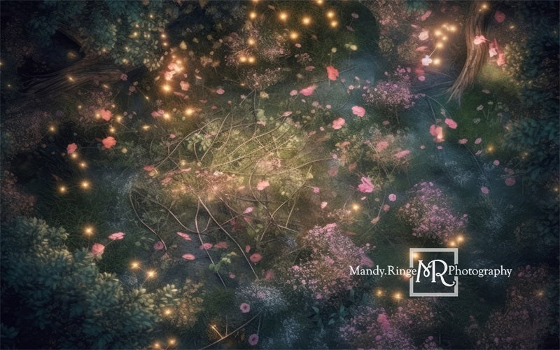 Kate Spring Pink Flowers Rubber Floor Mat designed by Mandy Ringe Photography - Kate Backdrop AU