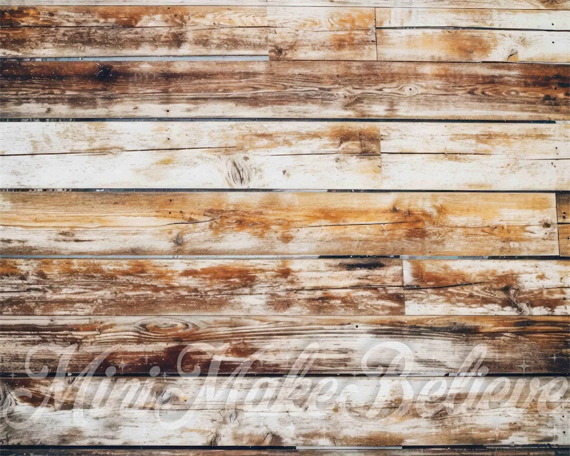 Kate Light Barn Distressed Wood Rubber Floor Mat Photography designed by Mini MakeBelieve - Kate Backdrop AU