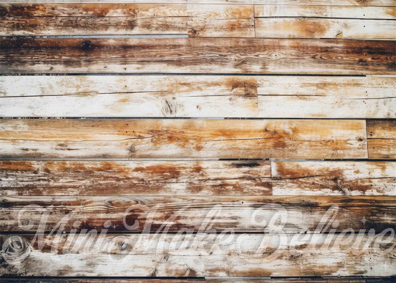 Kate Light Barn Distressed Wood Rubber Floor Mat Photography designed by Mini MakeBelieve - Kate Backdrop AU