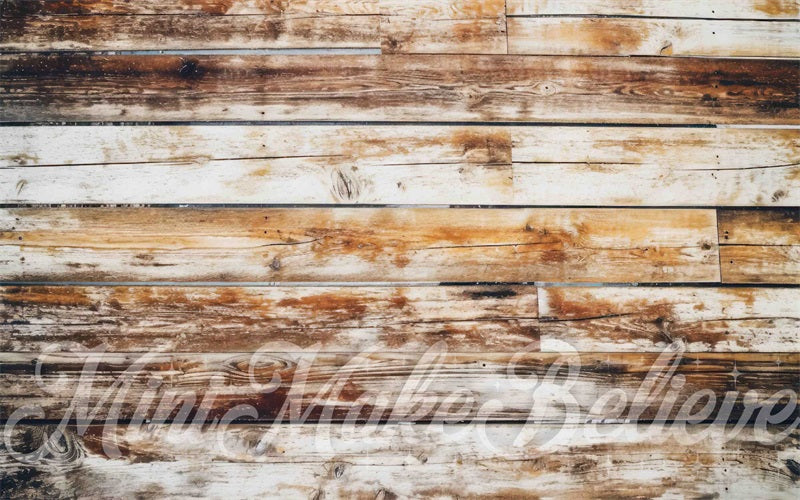 Kate Light Barn Distressed Wood Rubber Floor Mat Photography designed by Mini MakeBelieve - Kate Backdrop AU