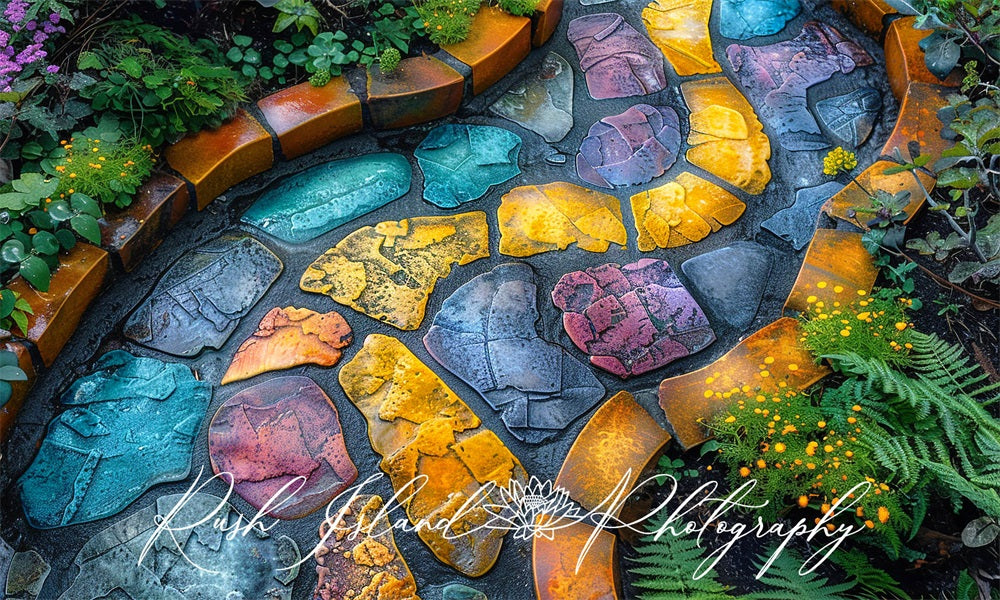 Kate Large Garden Path Floor Mat designed by Laura Bybee - Kate Backdrop AU