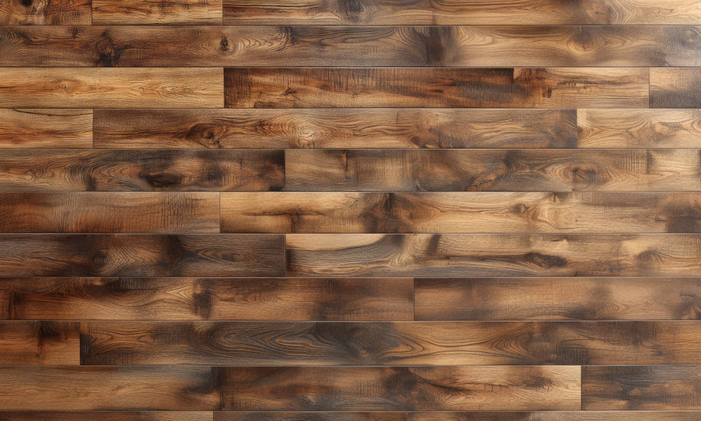 Kate Brown Retro Wood Rubber Floor Mat Designed by Mini MakeBelieve - Kate Backdrop AU