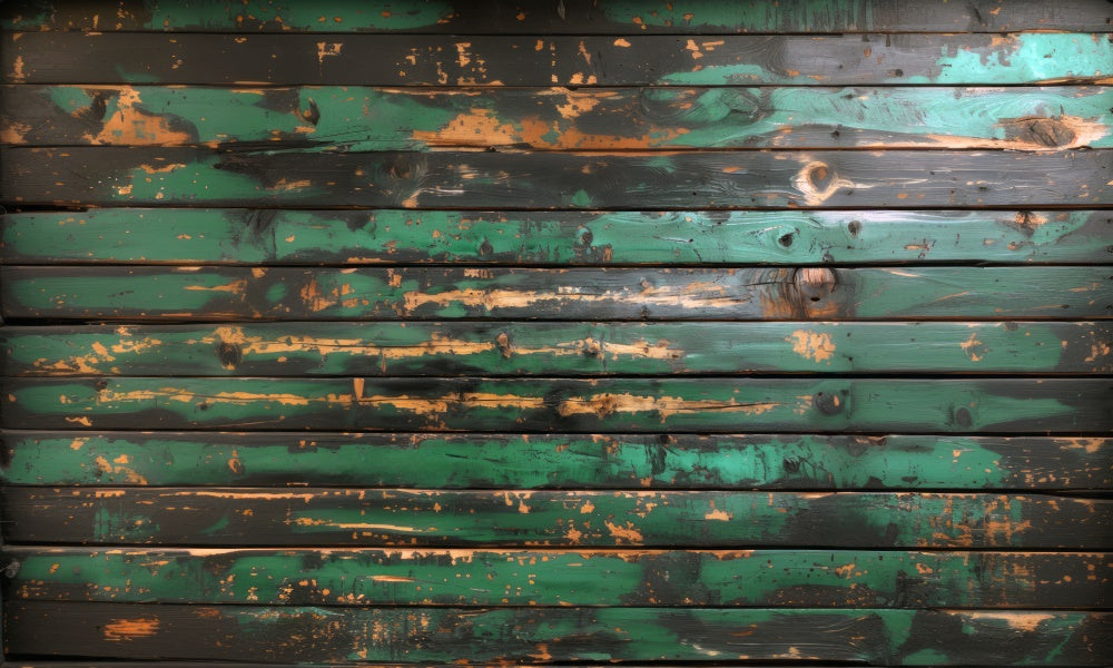 Kate Rustic Green Wooden Rubber Floor Mat Designed by Mini MakeBelieve - Kate Backdrop AU