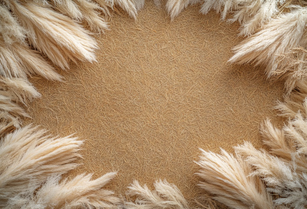 Kate Pampas Edges Rubber Floor Mat designed by Mini MakeBelieve - Kate Backdrop AU