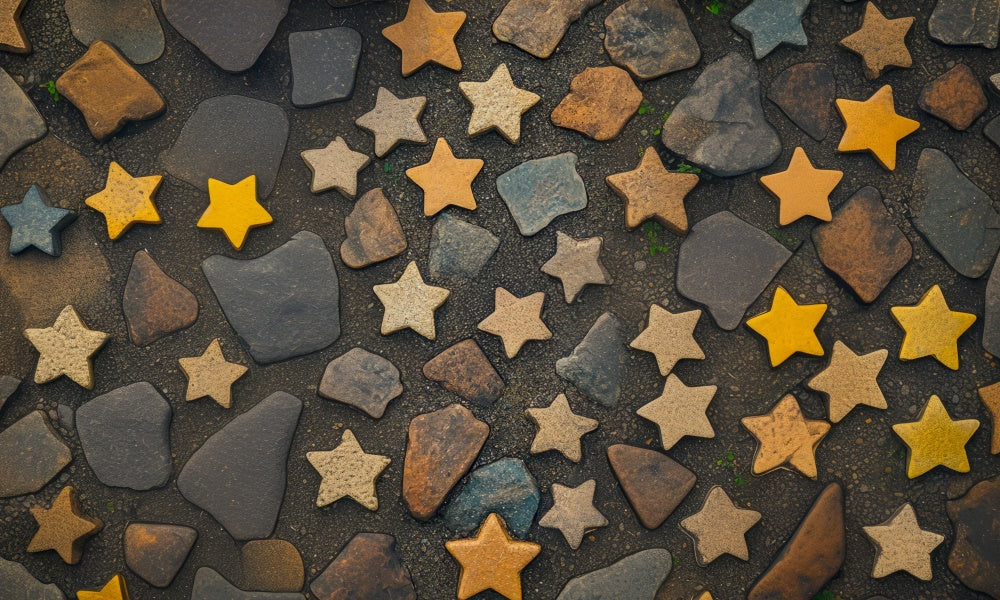 Kate Star Stone Rubber Floor Mat designed by Mini MakeBelieve - Kate Backdrop AU