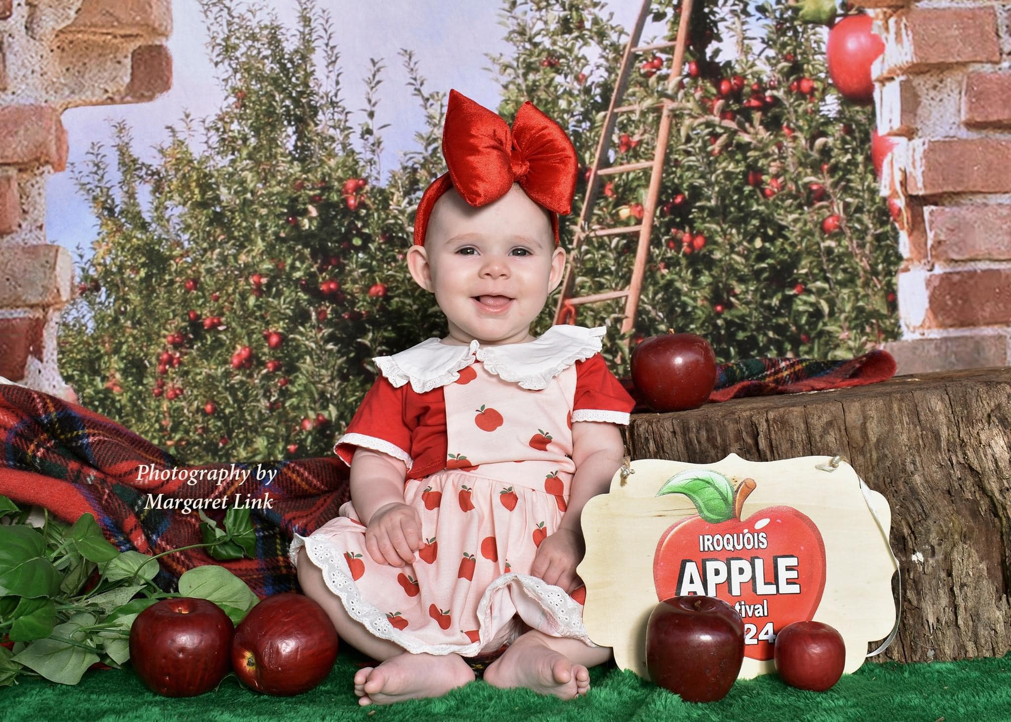 Kate Apple Orchard Backdrop with Broken Wall Designed by Chain Photography - Kate Backdrop AU