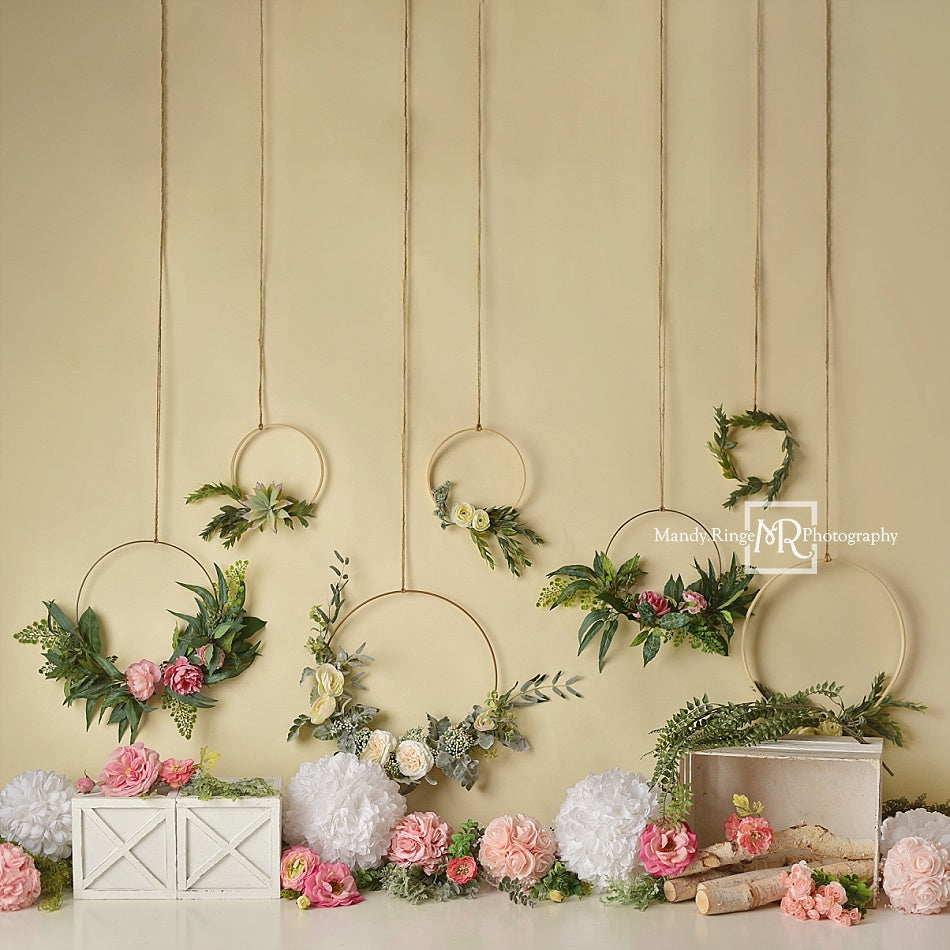 Kate Boho Spring/mother's Day Floral Hoops Backdrop Designed By Mandy Ringe Photography - Kate Backdrop AU