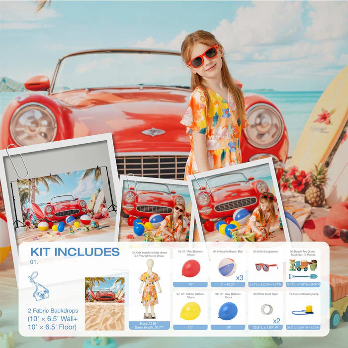 Kate Summer Beach Photo Kit - Kate Backdrop AU