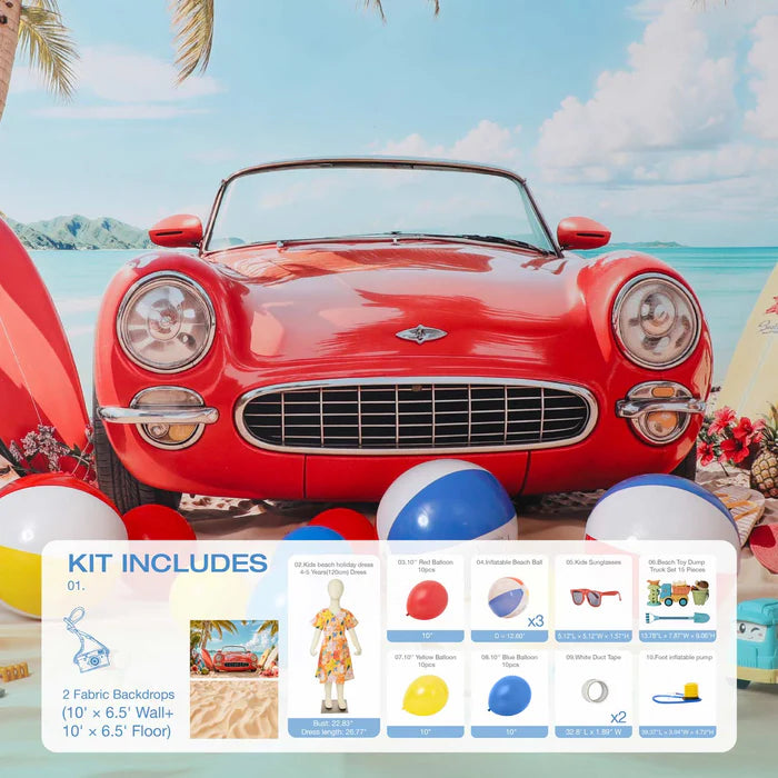 Kate Summer Beach Photo Kit - Kate Backdrop AU