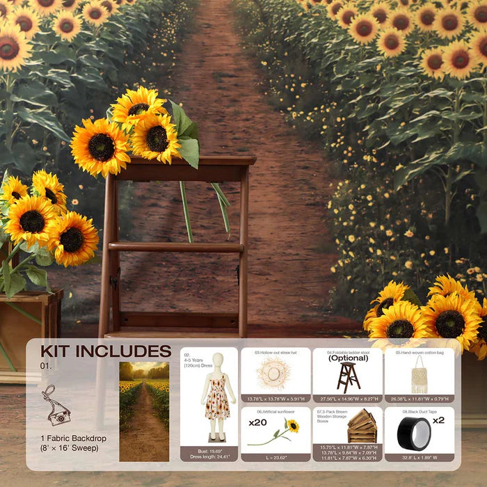 Kate Summer Sunflower Photo Kit - Kate Backdrop AU