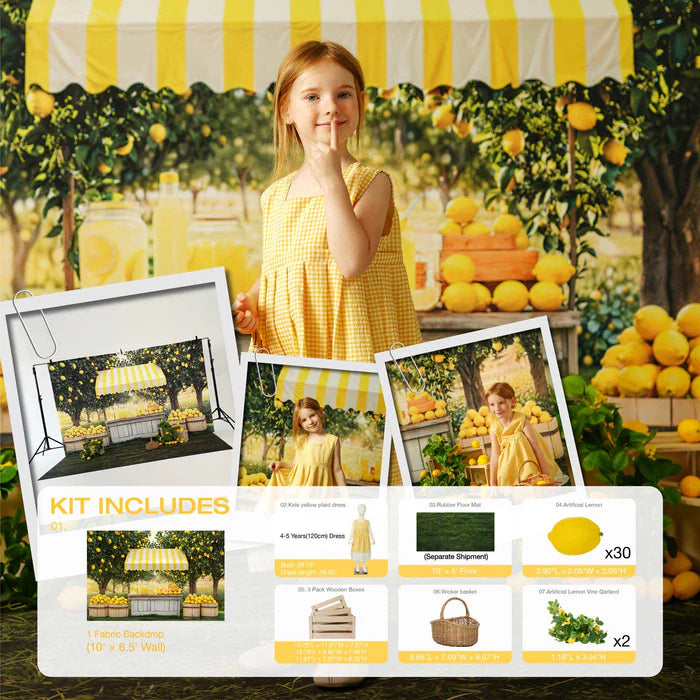 Kate Summer Lemonade Stand Photo Kit - Kate Backdrop AU