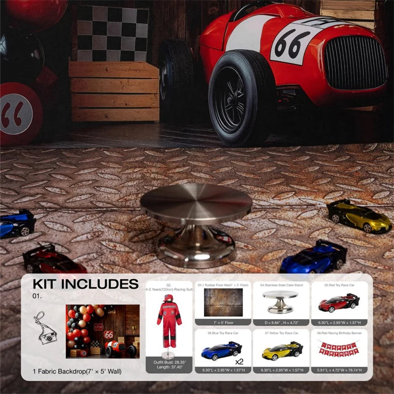 Kate Racing Happy Birthday Photo Kit - Kate Backdrop AU