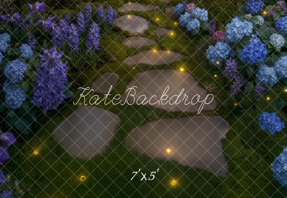 Kate Garden Stone Flowers Path Backdrop Designed by Kate Image