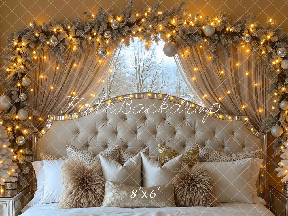 Kate Christmas Bedhead Lights Backdrop Designed by Mini MakeBelieve