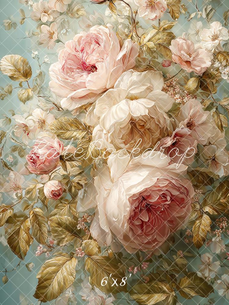 Kate Vintage Large Roses Fine Art Backdrop Designed by GQ - Kate Backdrop AU