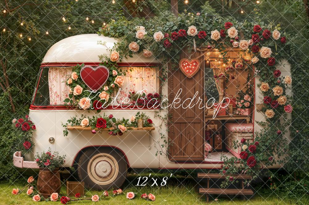 Kate Spring Caravan Floral Backdrop Designed by Chain