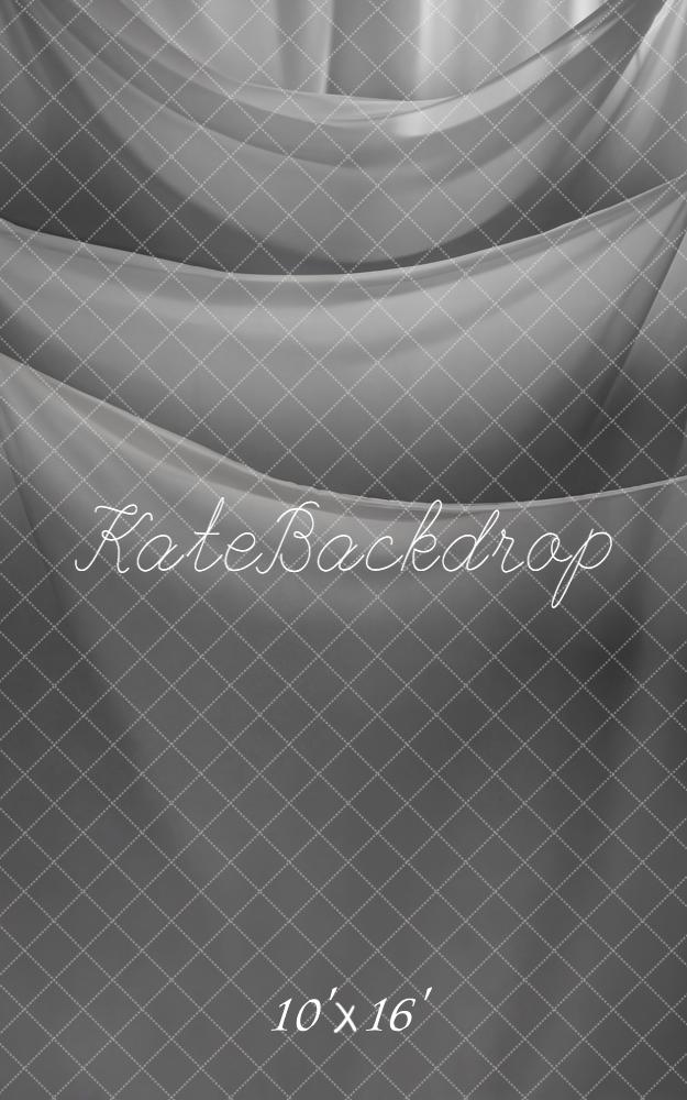Kate Grey Draped Curtain Layers Backdrop Designed by Kate Image - Kate Backdrop AU