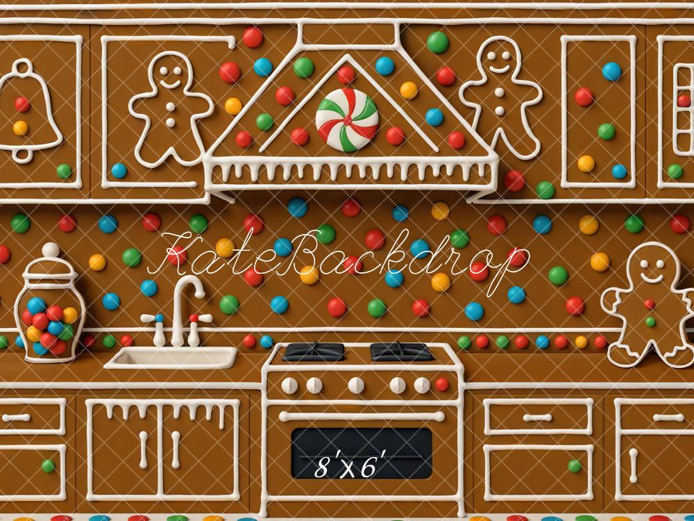 Kate Gingerbread Kitchen Lollies Backdrop Designed by Mini MakeBelieve - Kate Backdrop AU