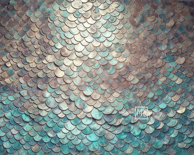 Kate Mermaid Scales Texture Backdrop Designed by Mandy Ringe - Kate Backdrop AU
