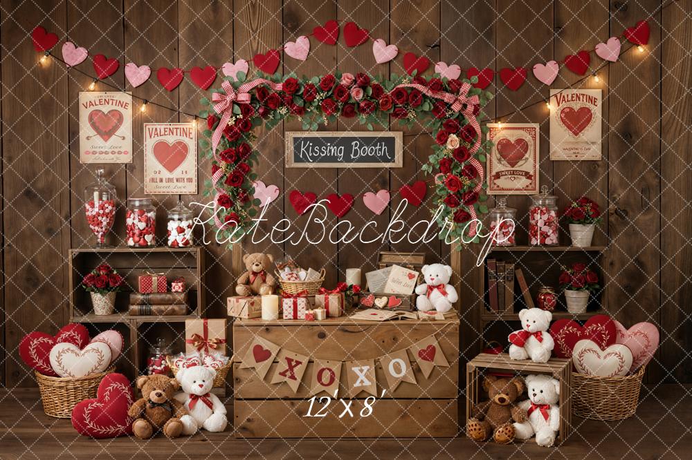 Kate Valentine Kissing Booth Backdrop Designed by Emetselch