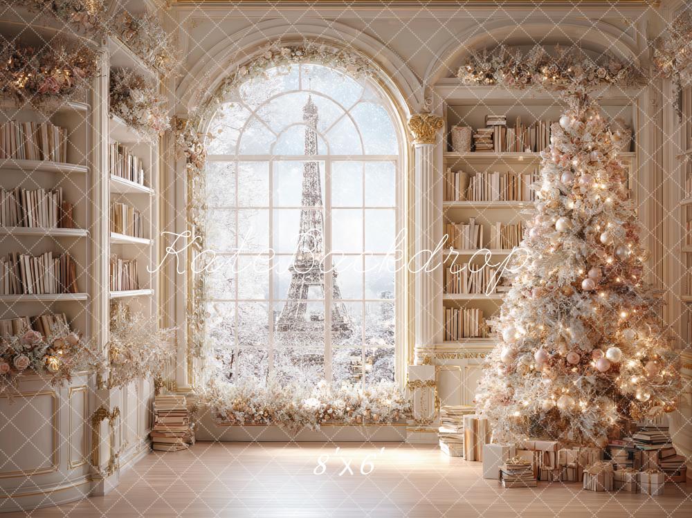 Kate Christmas Tree Bookshelf Backdrop Designed by Ashley Paul