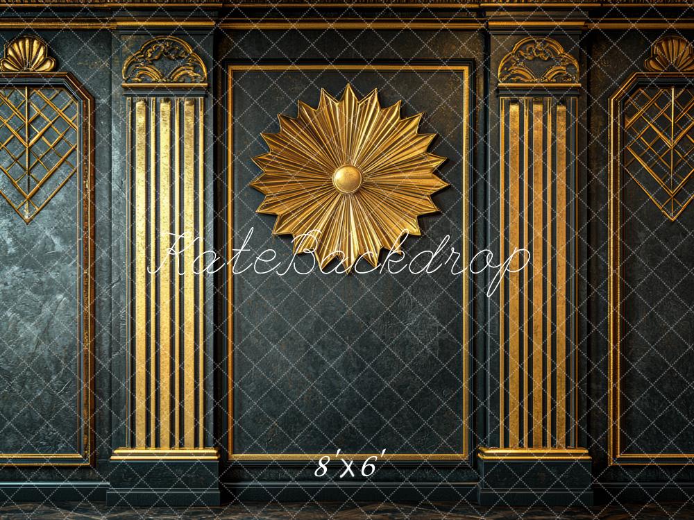 Kate Black Gold Ornate Wall Backdrop Designed by Mini MakeBelieve - Kate Backdrop AU