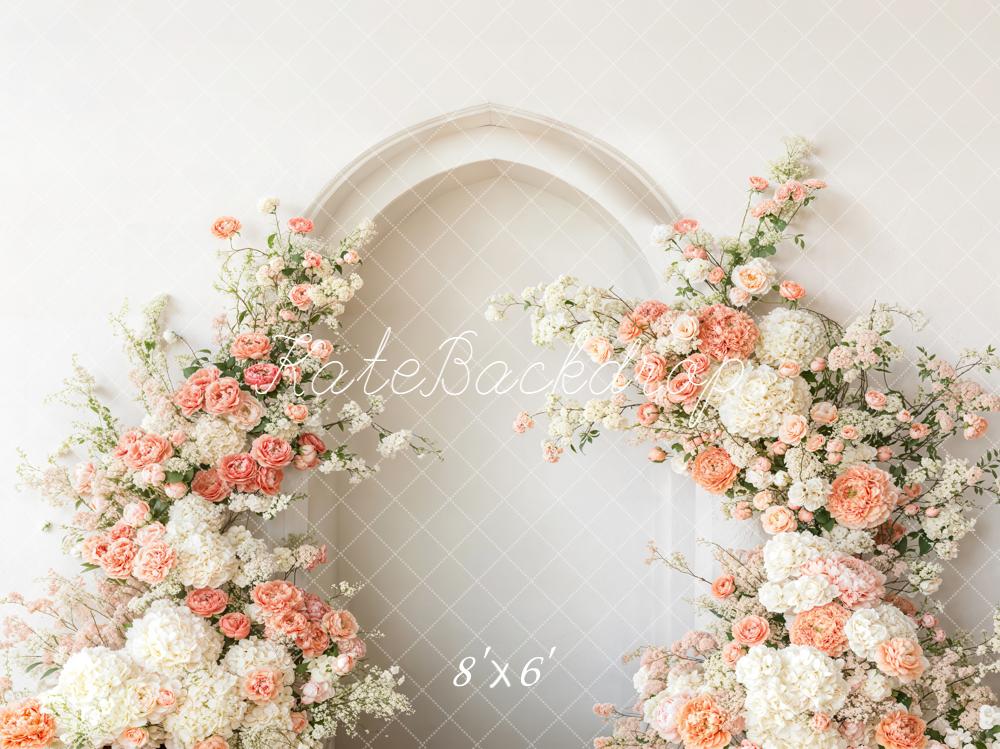 Lightning Deal Kate Flower Arch White Flowers Backdrop Designed by Emetselch