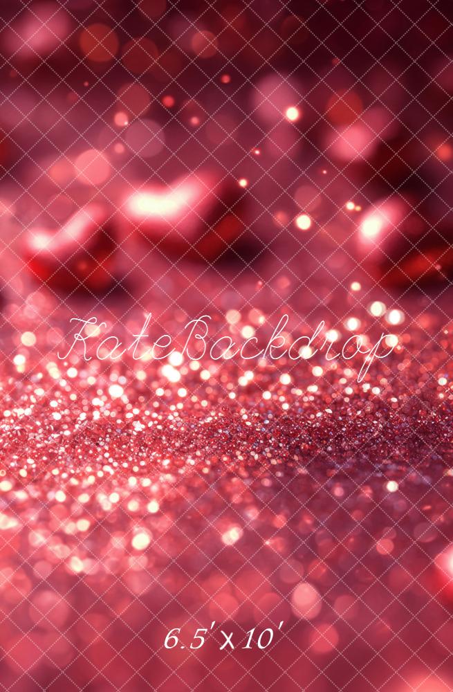 Kate Pink Glitter Bokeh Fleece Backdrop Designed by Chain