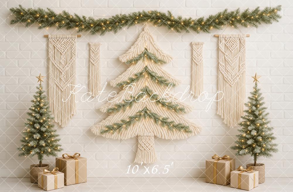 Kate Christmas Macrame Tree Backdrop Designed by Ashley Paul - Kate Backdrop AU