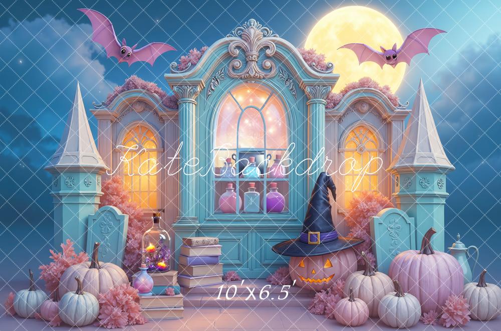 Kate Halloween Pastel Witch Hat Backdrop Designed by Mini MakeBelieve