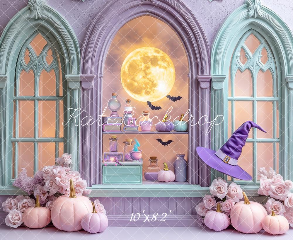 Kate Halloween Gothic Pastel Purple Backdrop Designed by Mini MakeBelieve
