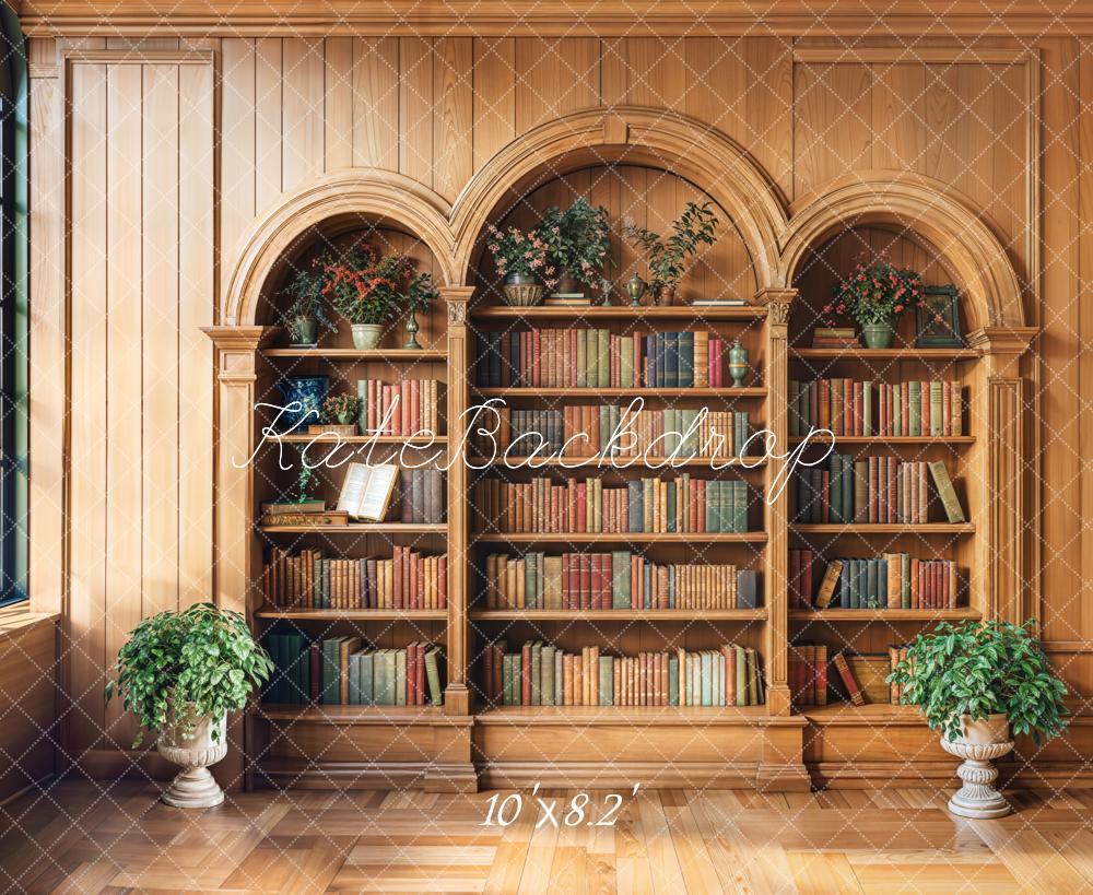 Kate Wooden Cabinet Bookshelves Backdrop Designed by Emetselch - Kate Backdrop AU
