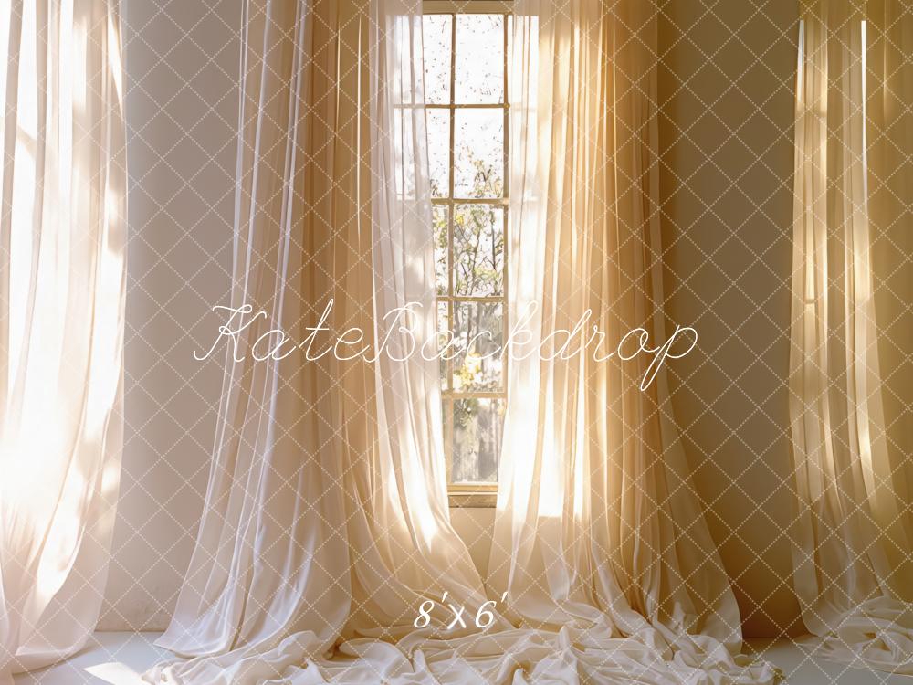 Kate Sunlit Window Curtains Backdrop Designed by Mini MakeBelieve