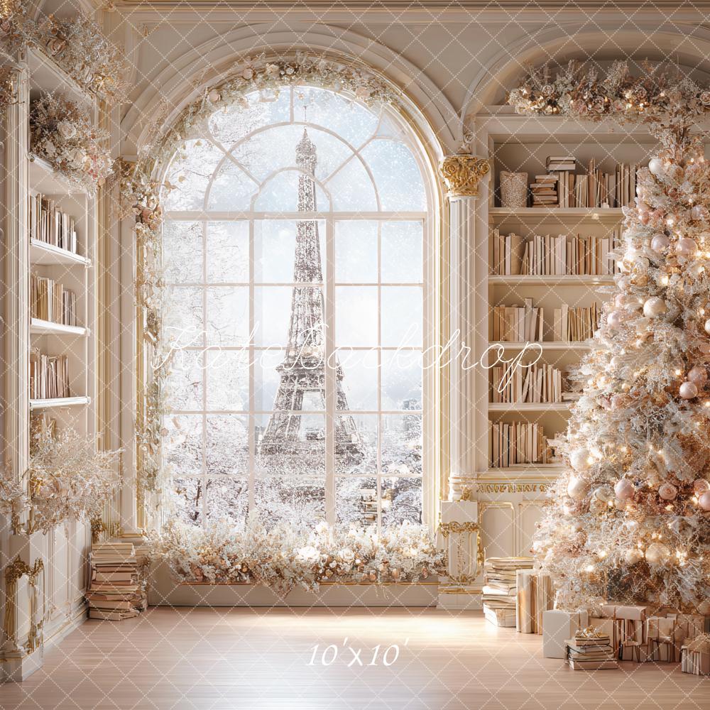 Kate Christmas Tree Bookshelf Backdrop Designed by Ashley Paul
