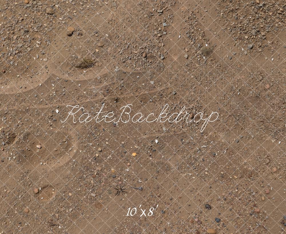 Kate Brown Gravel Sand Texture Fleece Backdrop Designed by Kate Image - Kate Backdrop AU