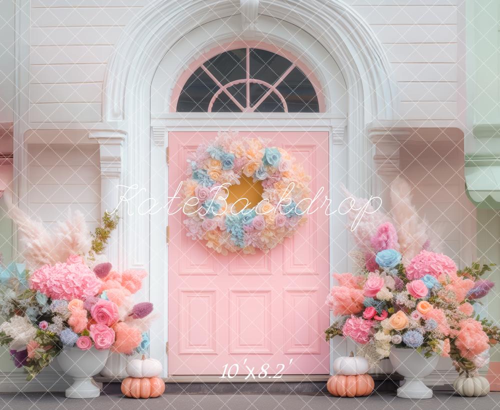 Kate Flowers Pink Door Backdrop Designed by Mini MakeBelieve - Kate Backdrop AU
