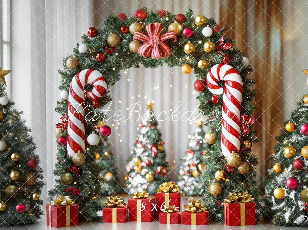 Kate Christmas Candy Arch Gifts Backdrop Designed by Mini MakeBelieve - Kate Backdrop AU