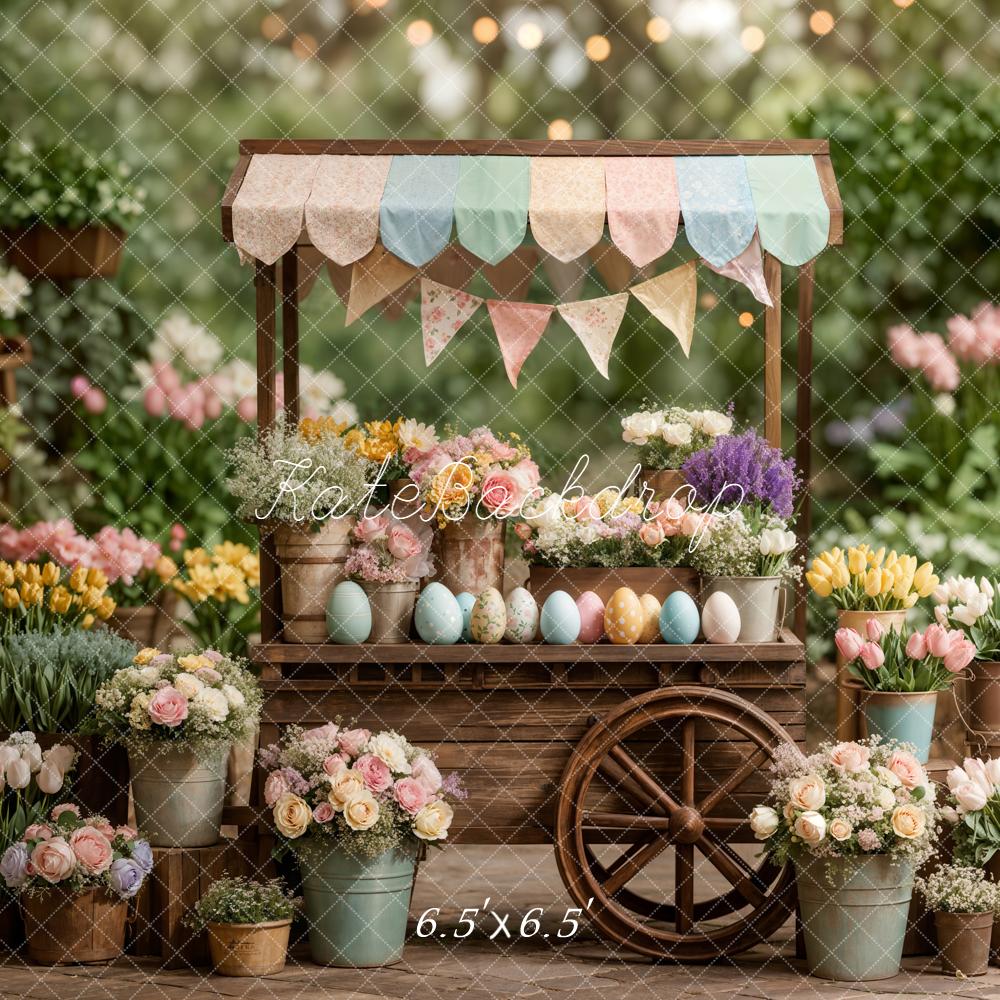 Kate Easter Flower Cart Backdrop Designed by Emetselch