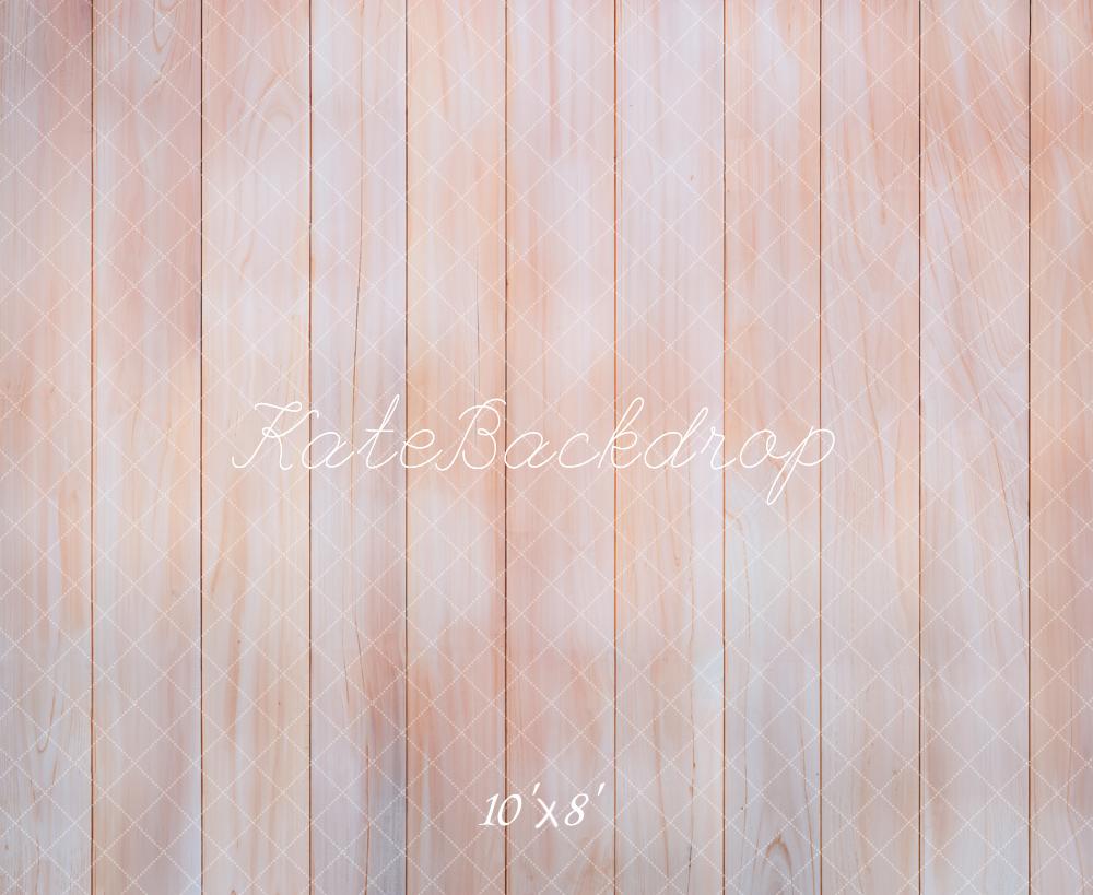 Kate Light Pink Wood Planks Fleece Backdrop Designed by Emetselch - Kate Backdrop AU