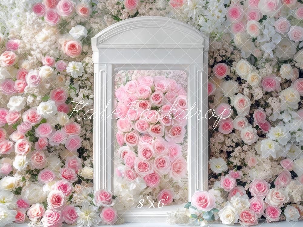 Kate Spring Arch Pink Roses Backdrop Designed by Mini MakeBelieve - Kate Backdrop AU