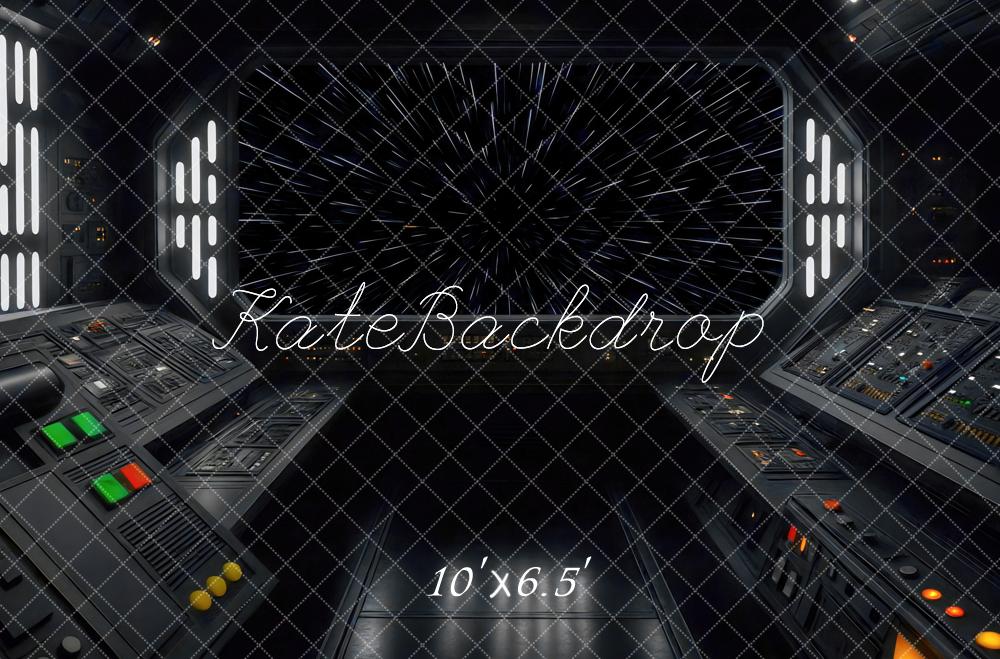 Kate Space Ship Cockpit Starfield Backdrop Designed by Mini MakeBelieve - Kate Backdrop AU